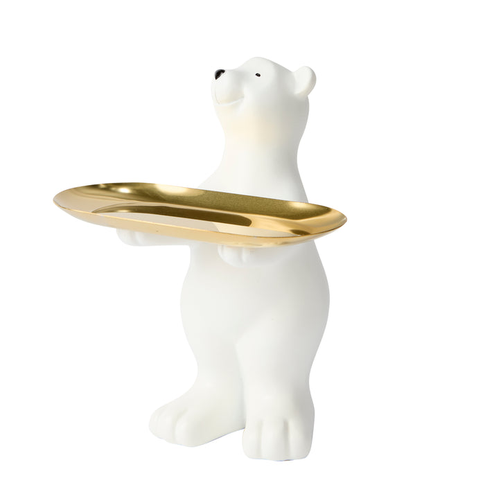 Polar Bear Tray - Brass
