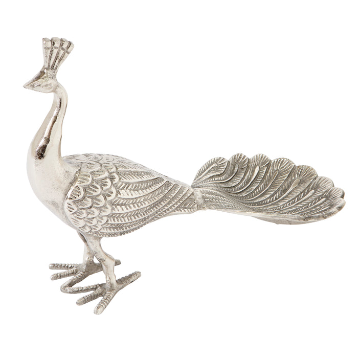 Peacock Tray, Large - Aluminium
