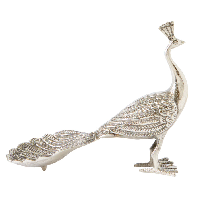 Peacock Tray, Large - Aluminium