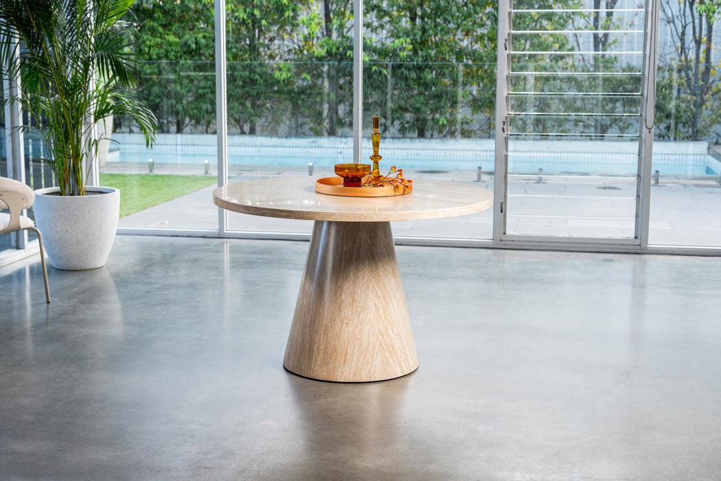 Tessa Round Dining Table French Fawn