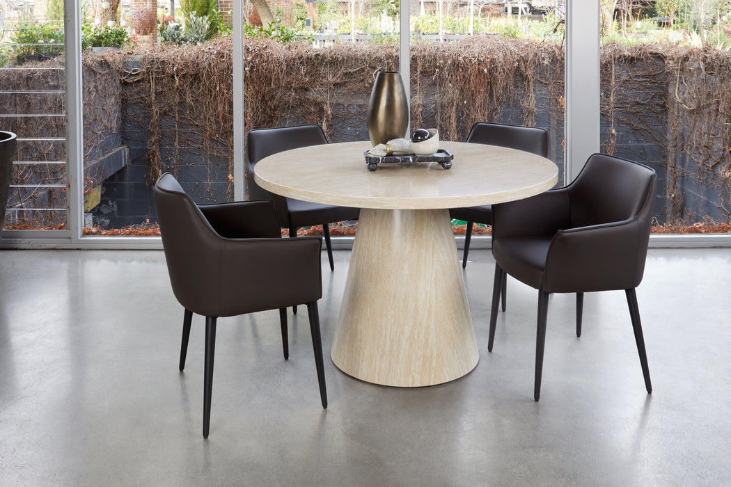 Tessa Round Dining Table French Fawn