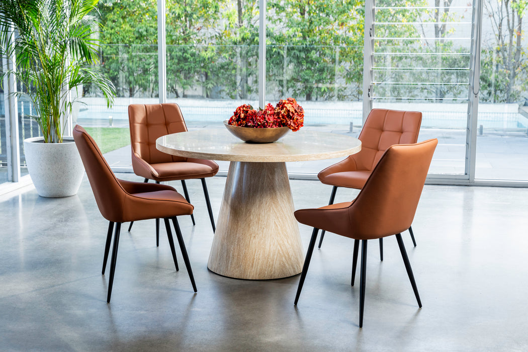 Tessa Round Dining Table French Fawn