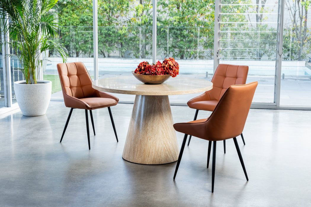 Tessa Round Dining Table French Fawn