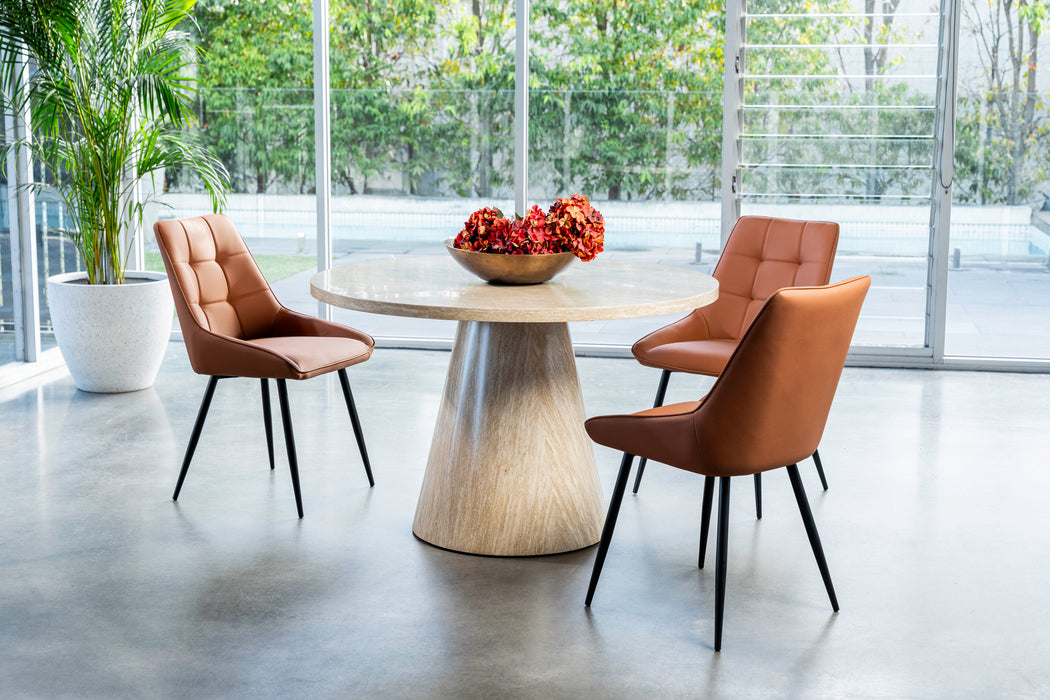 Tessa Round Dining Table French Fawn