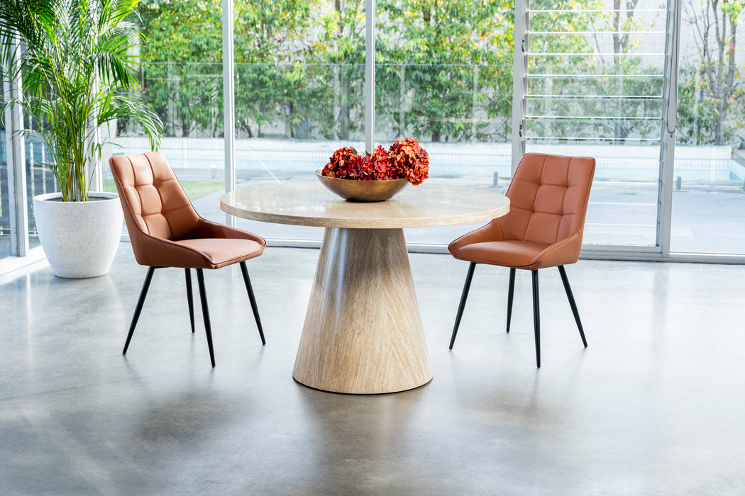 Tessa Round Dining Table French Fawn