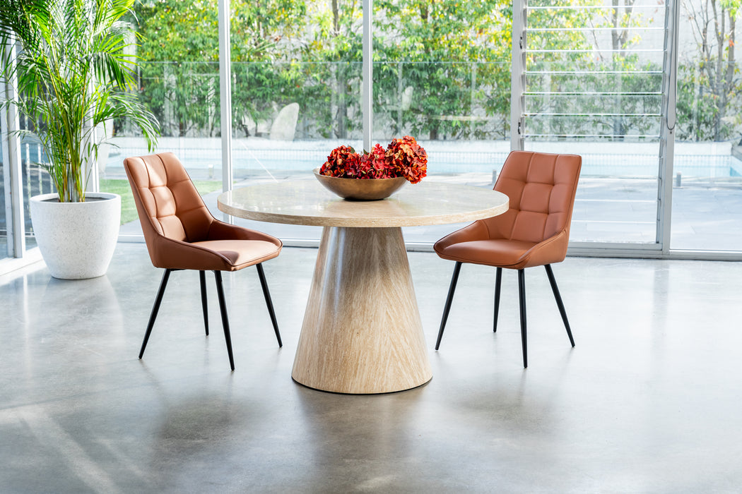 Tessa Round Dining Table French Fawn