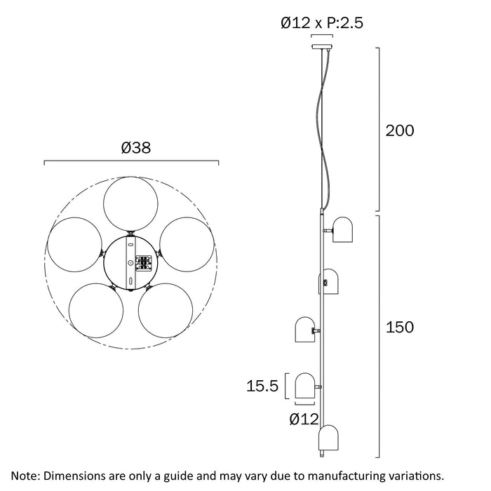 Turin 5Lt Pendant - Khaki