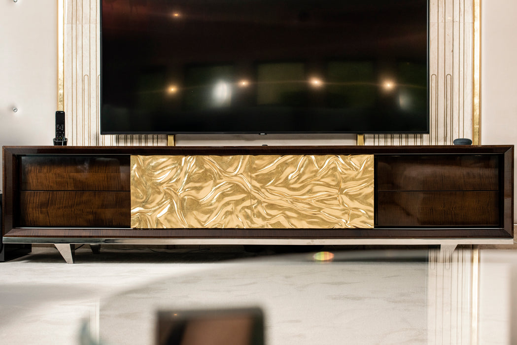 Kres Tv Cabinet Gold Leaf