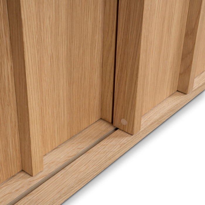 Kobus 2m Wooden TV Entertainment Unit - Natural