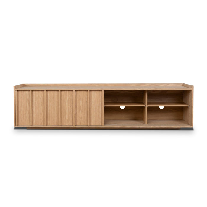 Kobus 2m Wooden TV Entertainment Unit - Natural