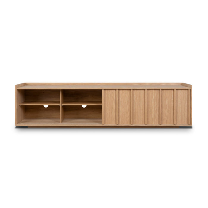 Kobus 2m Wooden TV Entertainment Unit - Natural