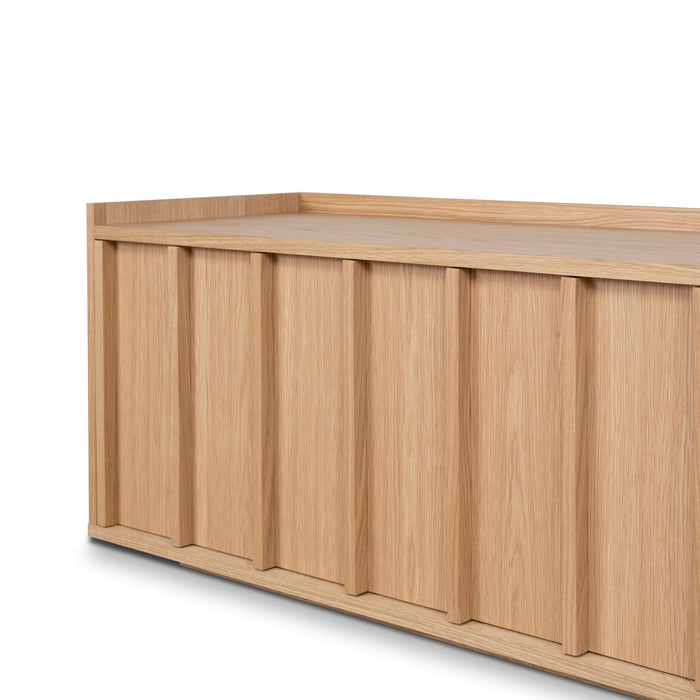 Kobus 2m Wooden TV Entertainment Unit - Natural