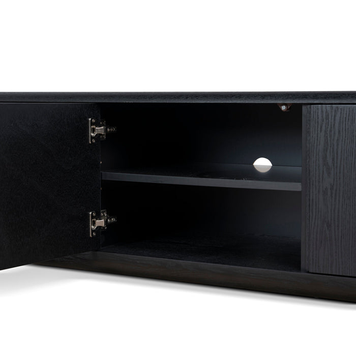 Sahar 2.2m TV Entertainment Unit - Full Black