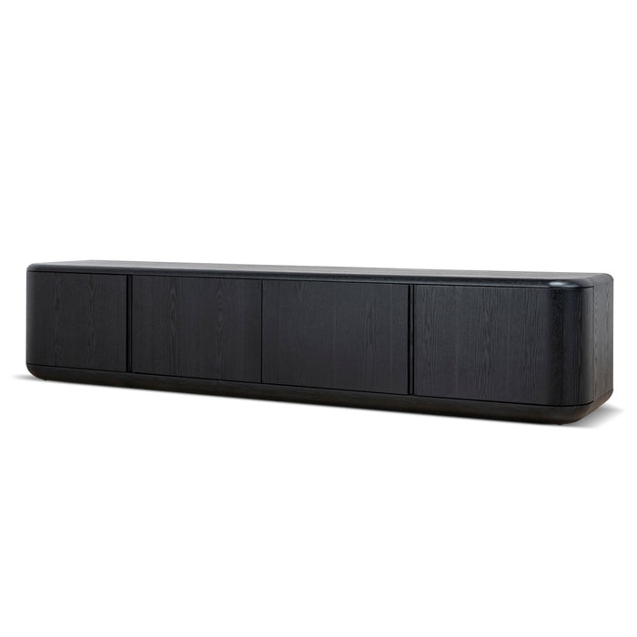 Sahar 2.2m TV Entertainment Unit - Full Black