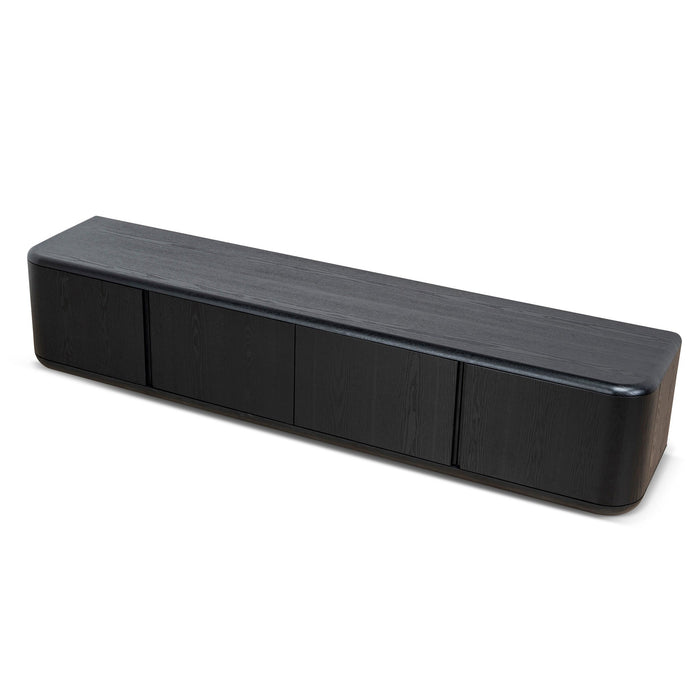 Sahar 2.2m TV Entertainment Unit - Full Black
