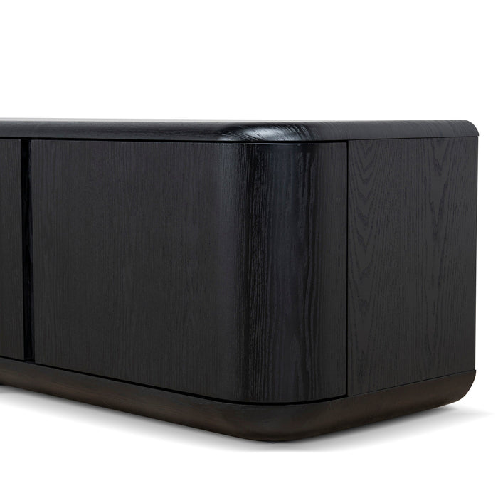 Sahar 2.2m TV Entertainment Unit - Full Black