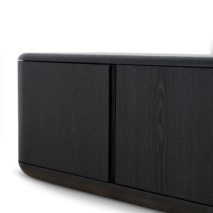 Sahar 2.2m TV Entertainment Unit - Full Black