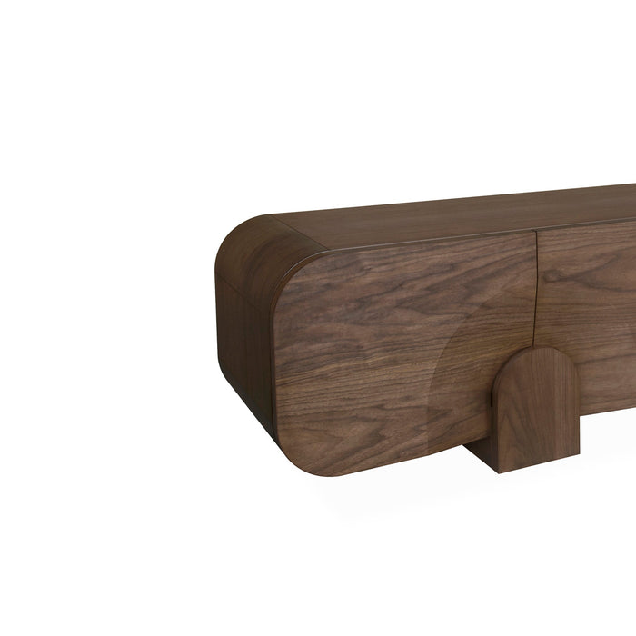 Alisha 2.2m TV Entertainment Unit - Light Walnut