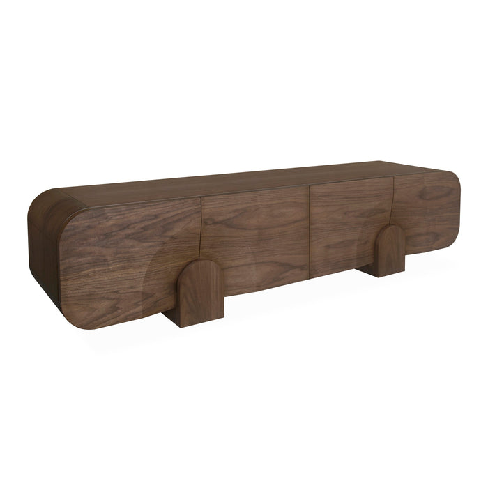 Alisha 2.2m TV Entertainment Unit - Light Walnut