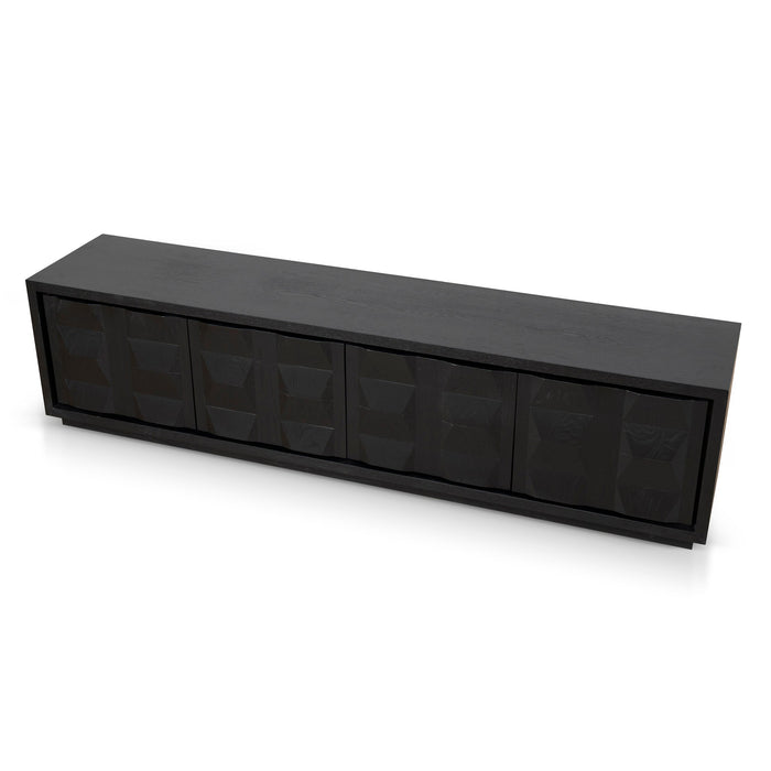 Monolith 2.2m TV Entertainment Unit - Full Black