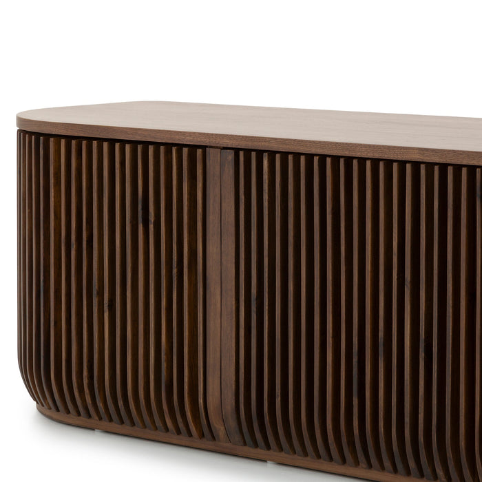 Arvena 2.15m TV Entertainment Unit - Walnut Stain