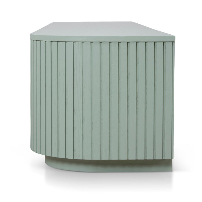 Marty 2.4m Entertainment TV Unit - Sage Green