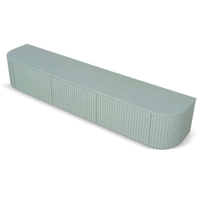 Marty 2.4m Entertainment TV Unit - Sage Green