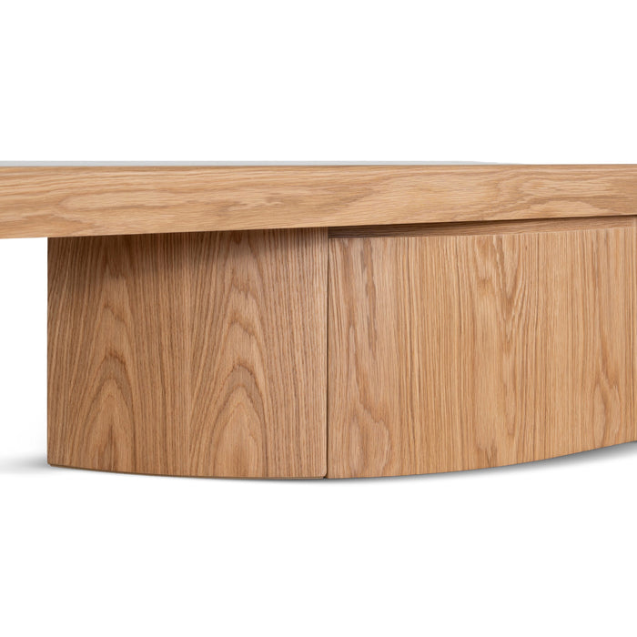 Ruvo Extendable TV Entertainment Unit - Natural Oak