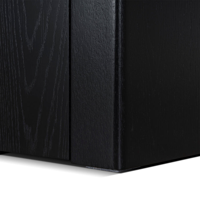 Ruvo Extendable TV Entertainment Unit - Black Oak