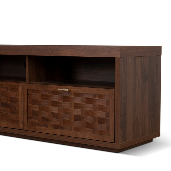 Varenna 1.8m TV Entertainment Unit - Walnut