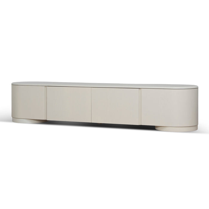 Anja 2.2m TV Entertainment Unit - Ivory Oat