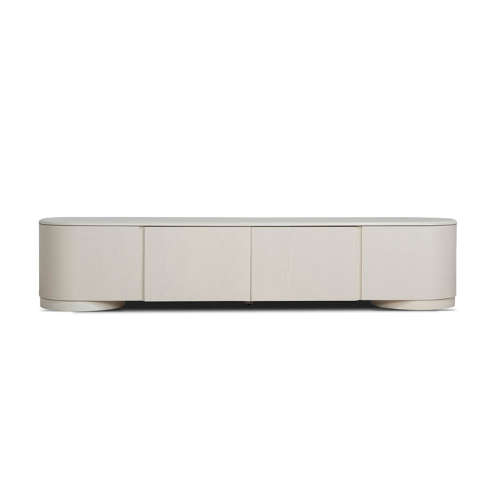 Anja 2.2m TV Entertainment Unit - Ivory Oat