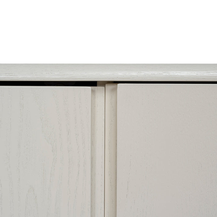 Anja 2.2m TV Entertainment Unit - Ivory Oat