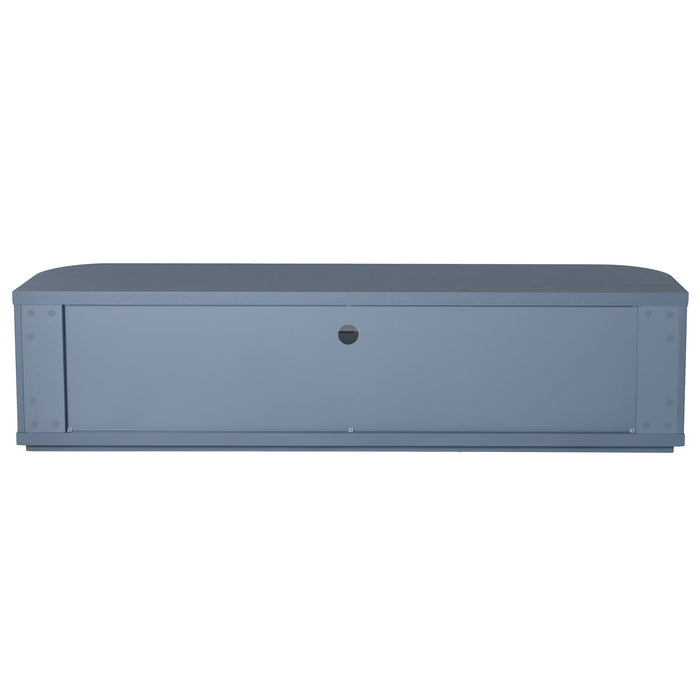 Elino 2m Veneer Top Entertainment TV Unit - Light Blue