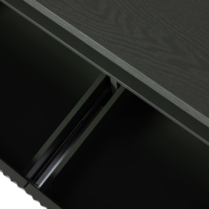 Elino 2m Veneer Top Entertainment TV Unit - Sage Green