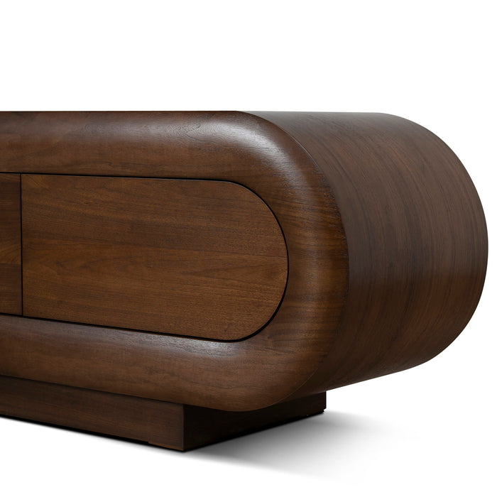 Vittoria 2m TV Entertainment Unit - Natural Walnut