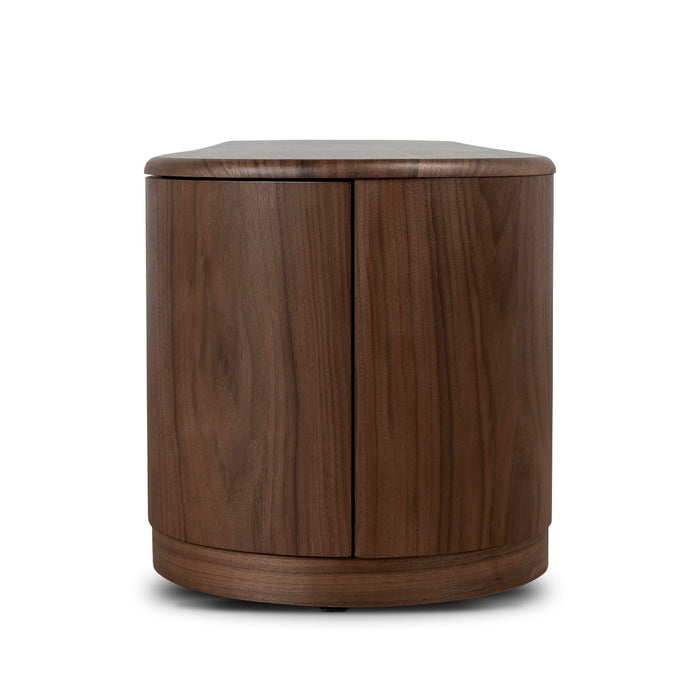 Anja 2.2m TV Entertainment Unit - Walnut