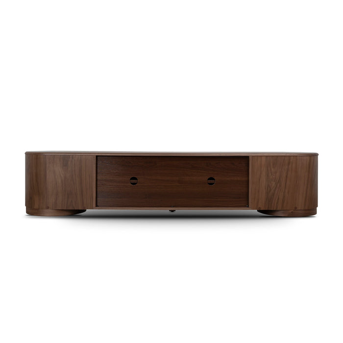 Anja 2.2m TV Entertainment Unit - Walnut