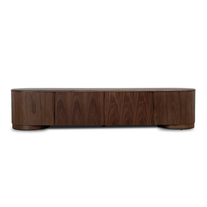 Anja 2.2m TV Entertainment Unit - Walnut