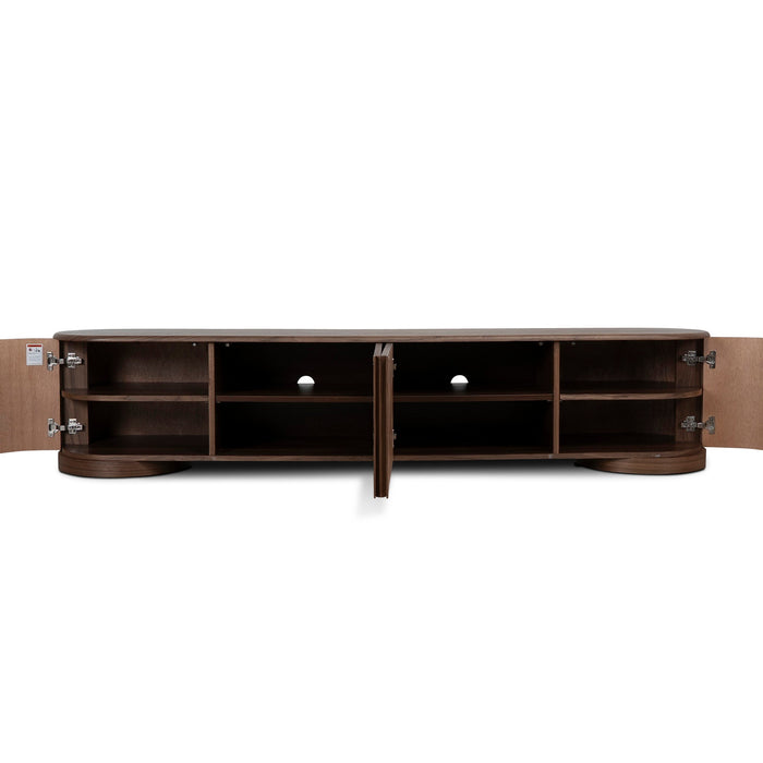 Anja 2.2m TV Entertainment Unit - Walnut