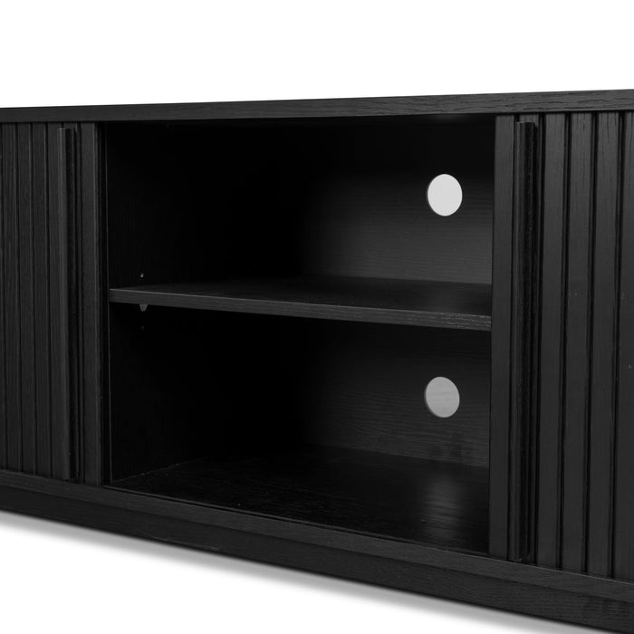 Linea 2m TV Entertainment Unit - Full Black