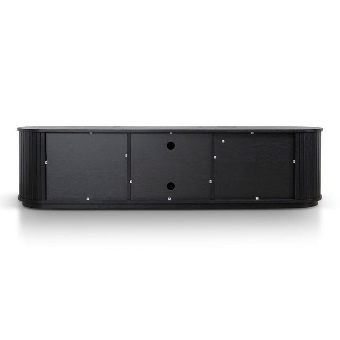 Linea 2m TV Entertainment Unit - Full Black