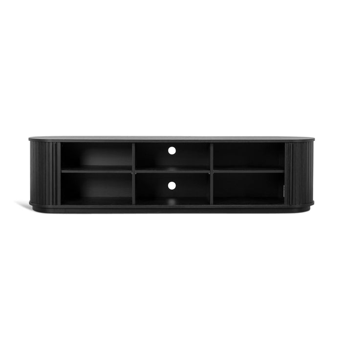 Linea 2m TV Entertainment Unit - Full Black
