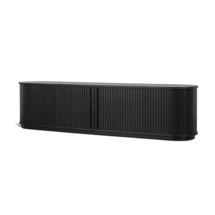 Linea 2m TV Entertainment Unit - Full Black