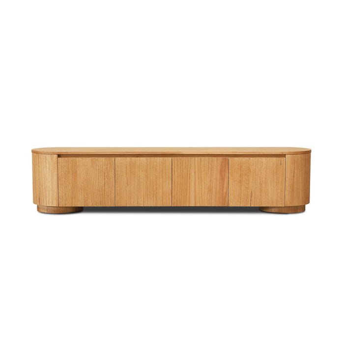 Selvino 2.1m Tassie Oak TV Entertainment Unit - Natural