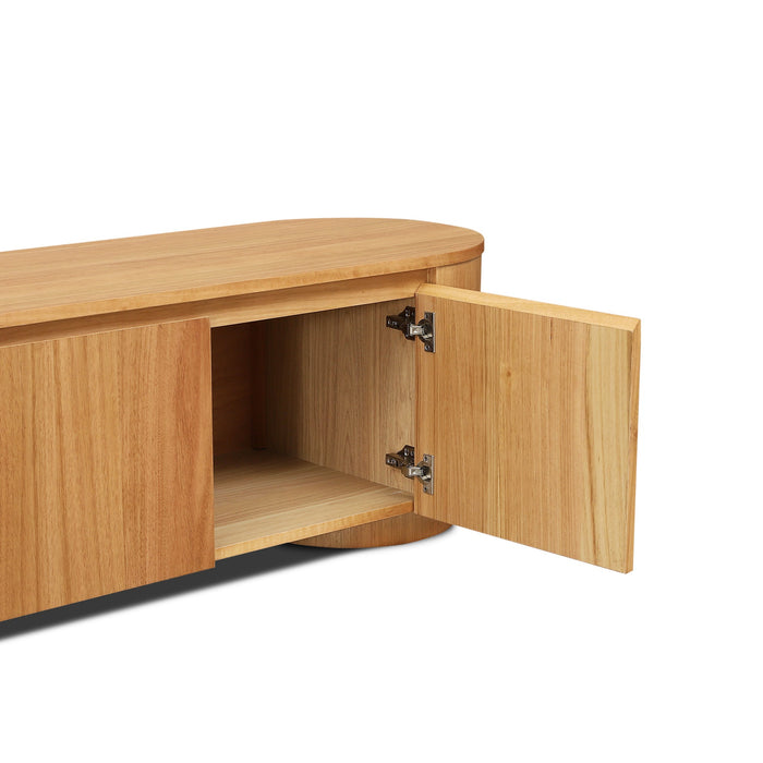 Selvino 2.1m Tassie Oak TV Entertainment Unit - Natural