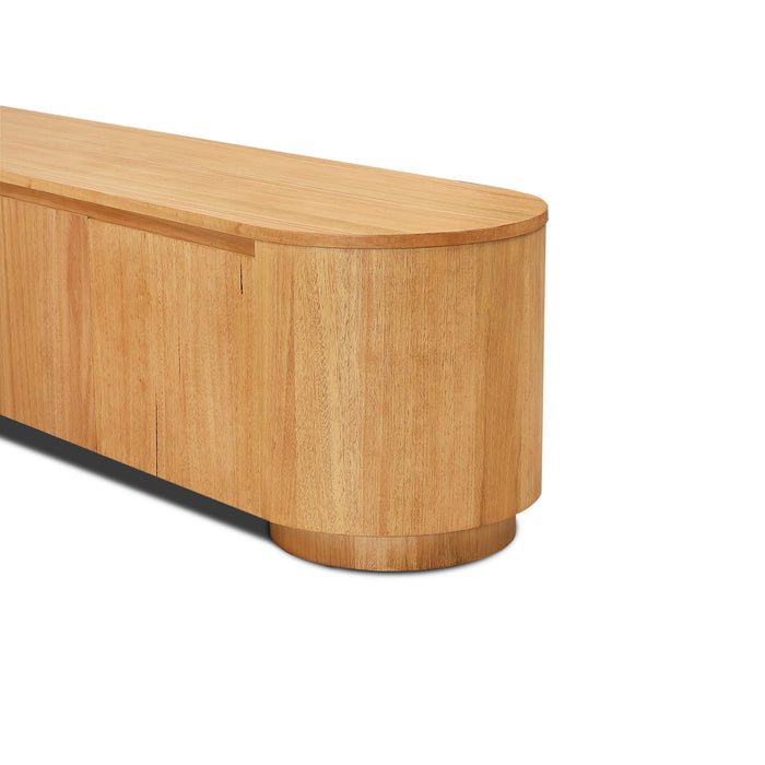 Selvino 2.1m Tassie Oak TV Entertainment Unit - Natural