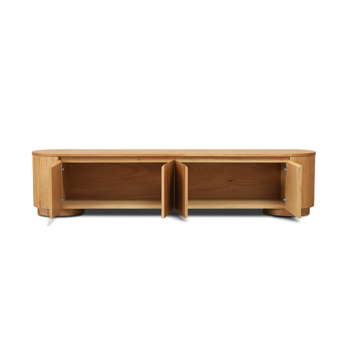 Selvino 2.1m Tassie Oak TV Entertainment Unit - Natural