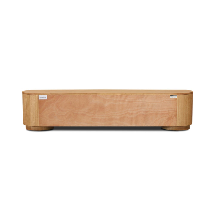 Selvino 2.1m Tassie Oak TV Entertainment Unit - Natural
