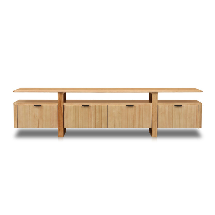 Hirata 2.1m TV Entertainment Unit - NZ Natural Ash
